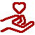 Icons8 hand holding heart 50 rouge